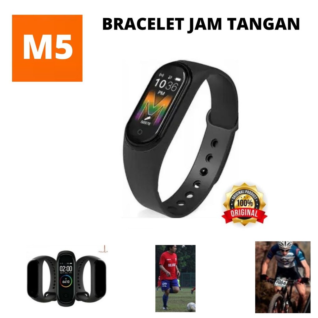 M5 Smartband Watch Jam Sport Bracelet Kesehatan 118116