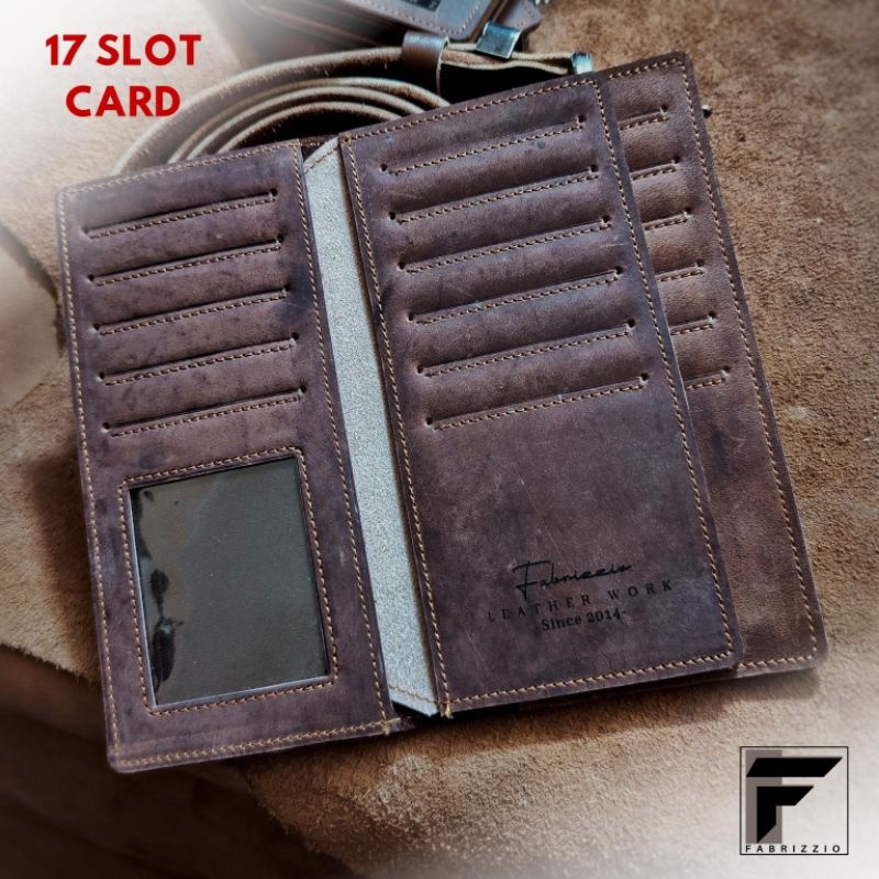 Dompet panjang kulit sapi full kulit