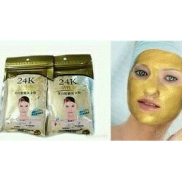 MASKER EMAS BUBUK 24K / LIYANSHINJIA GOLD MASK 24K.