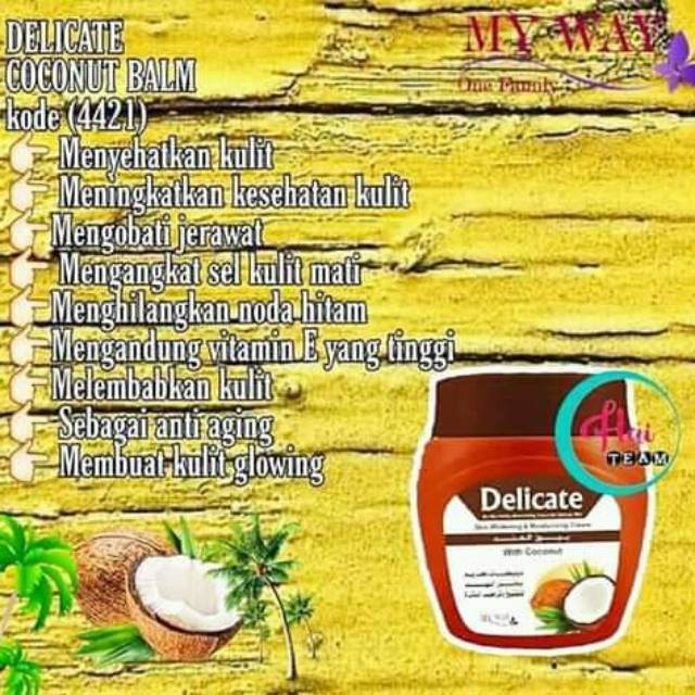 MY WAY - Delicate Cream with Coconut