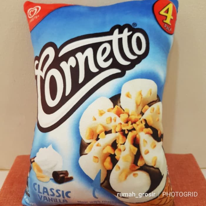 barokah bantal boneka snack cornetto es krim