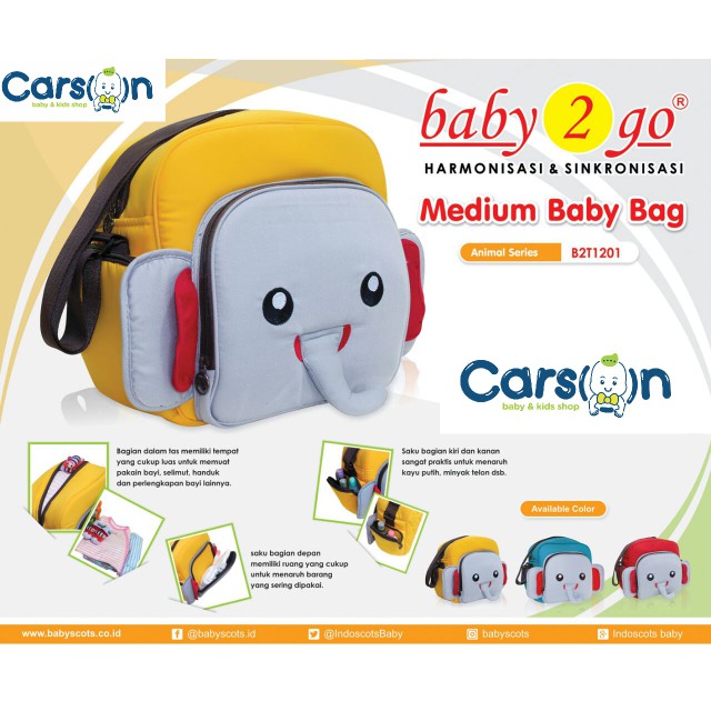 Tas Bayi Baby 2 Go Medium B2T 1201 Baby Diapers Bag Baby 2 Go Medium