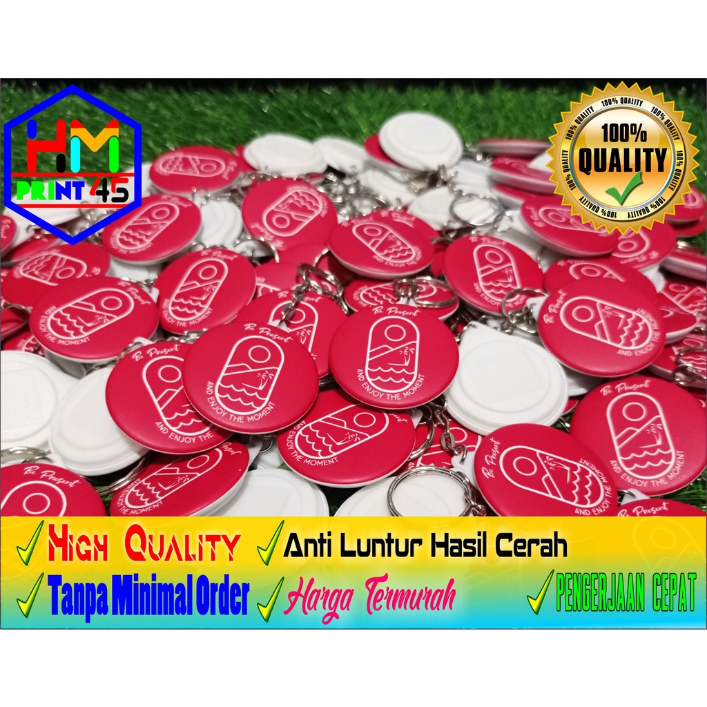 PIN CUSTOM / GANCI PIN GANTUNGAN KUNCI CUSTOM / GANCI 1 muka Custom Anime / Kpop / Partai / Sekolahan