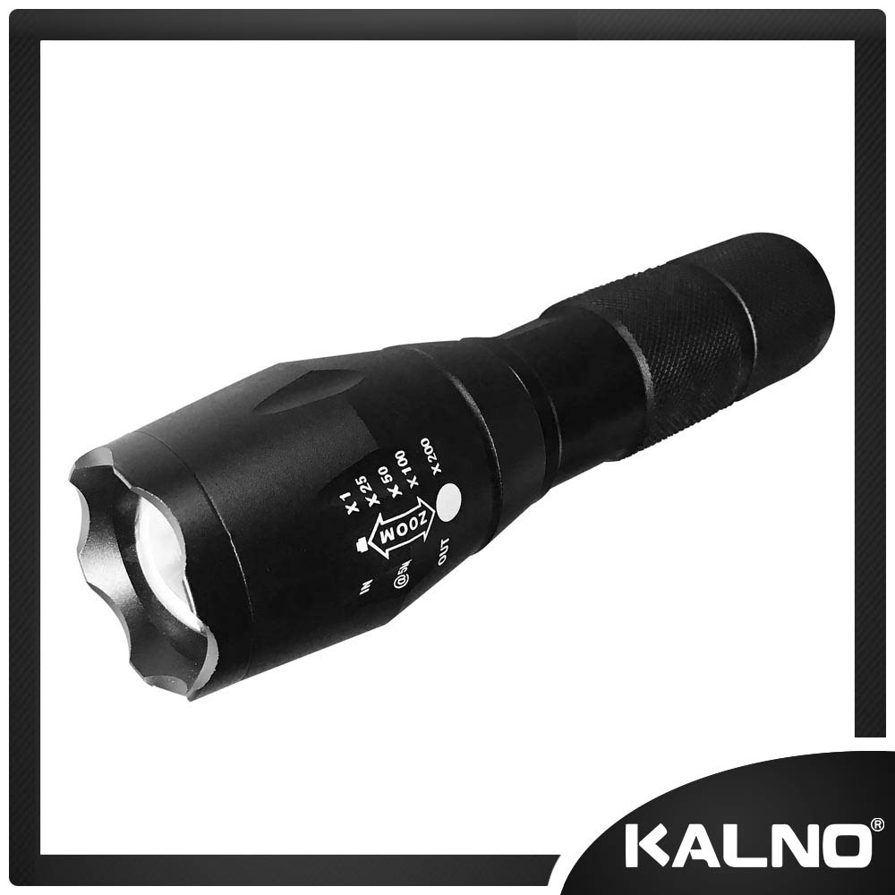 Kalno Senter Super Terang ZOOM jarak jauh / Senter Taglight LED Senter Portabel Luar Ruangan