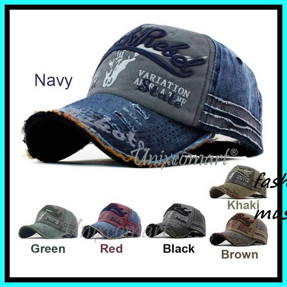 Rrtm Cap / Topi Rrtm / Baseball / Pria Black Rebel Topi Baseball Hat Cap Casual Sport Indian Dacota 