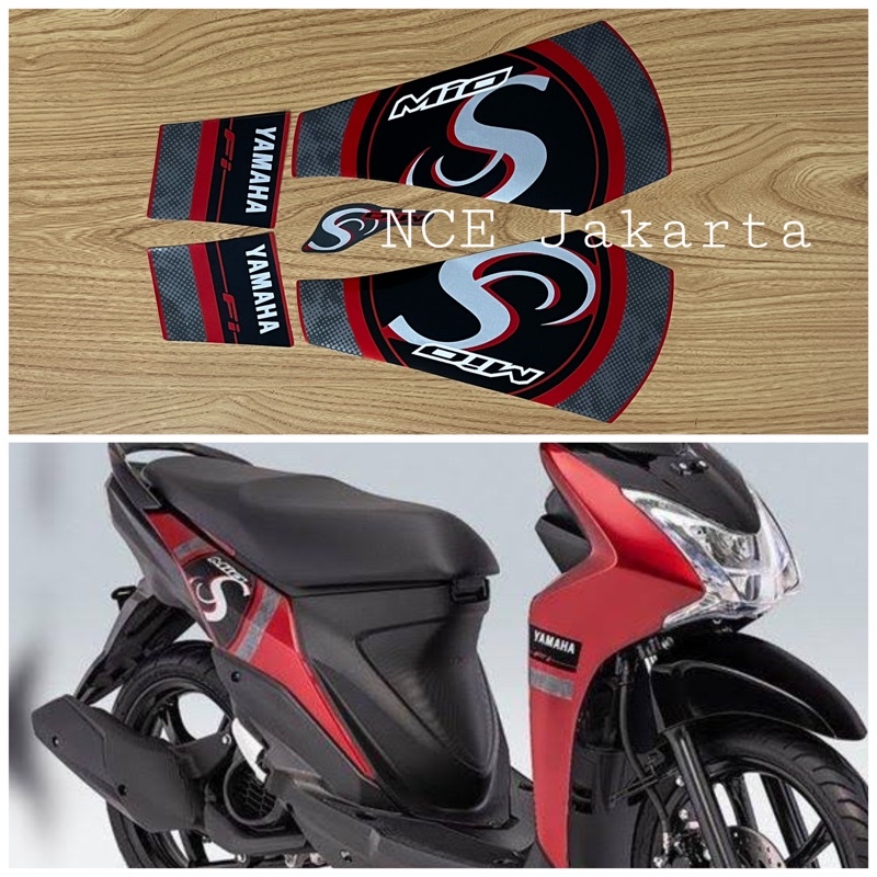 STIKER STRIPING MOTOR MIO S 2019 MERAH