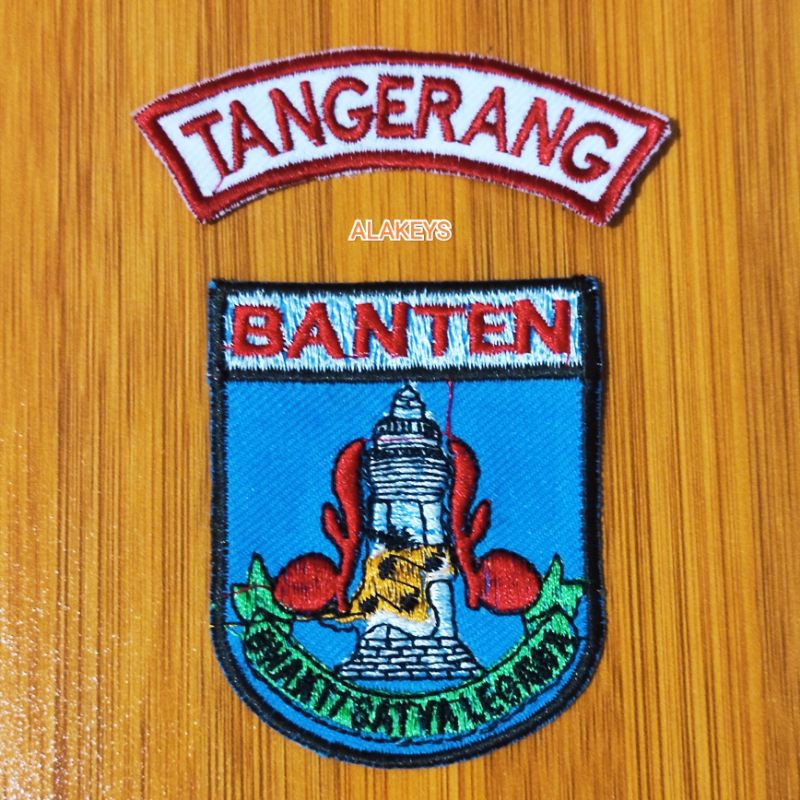 BET (BADGE) LOKASI BANTEN ID SEPASANG  BORDIR