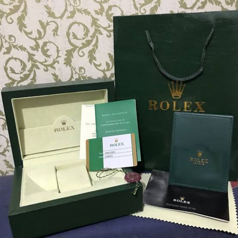 Box Jam Tangan Original Merk Rolex Free Manual book dan Paper Bag