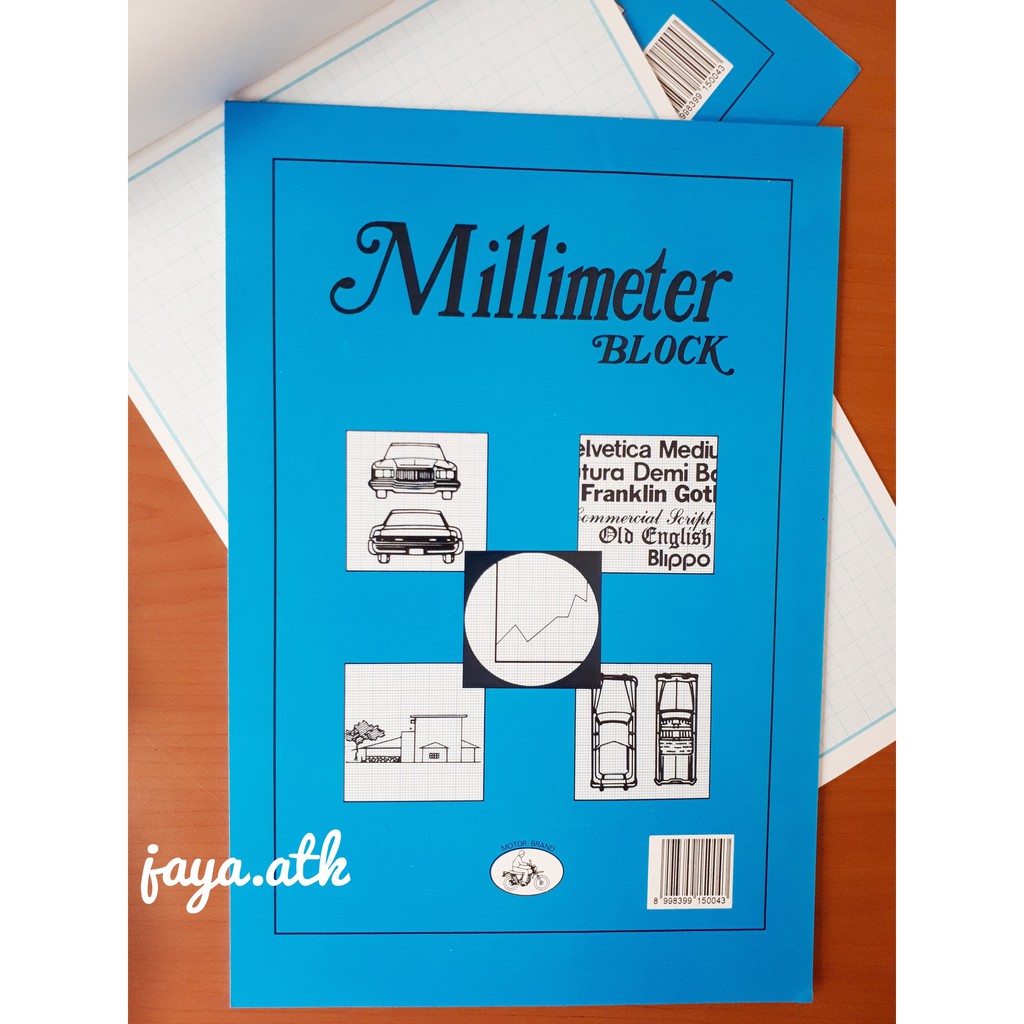 Milimeter Block F4 dan Double Folio 70g 18lembar