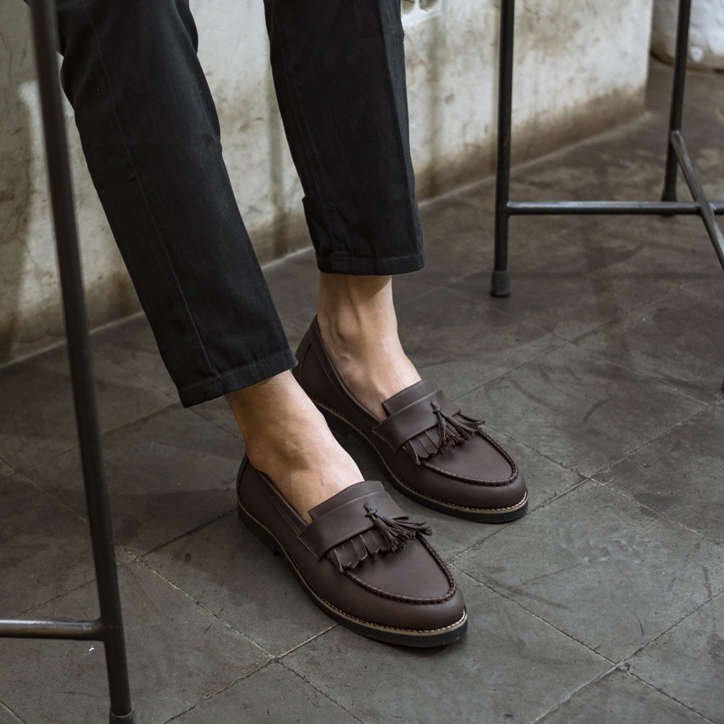 AARON |ManNeedMe x Jack| Sepatu Vintage Pria | Sepatu Pantofel Formal