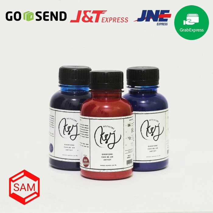 KSJ Waterbased Canvas Suede Paint  120ml Cat Sepatu  