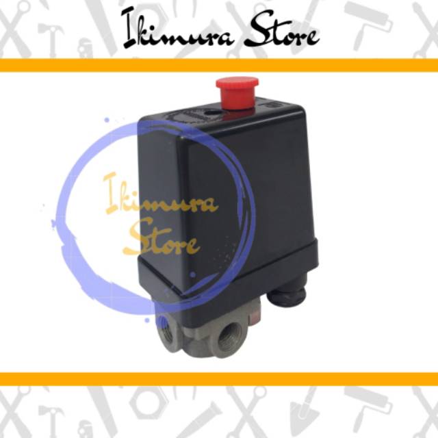 Otomatis Kompresor / Compressor/ Air Pressure Switch 1 Lubang (1 Way) / 4 Lubang (4 Way)