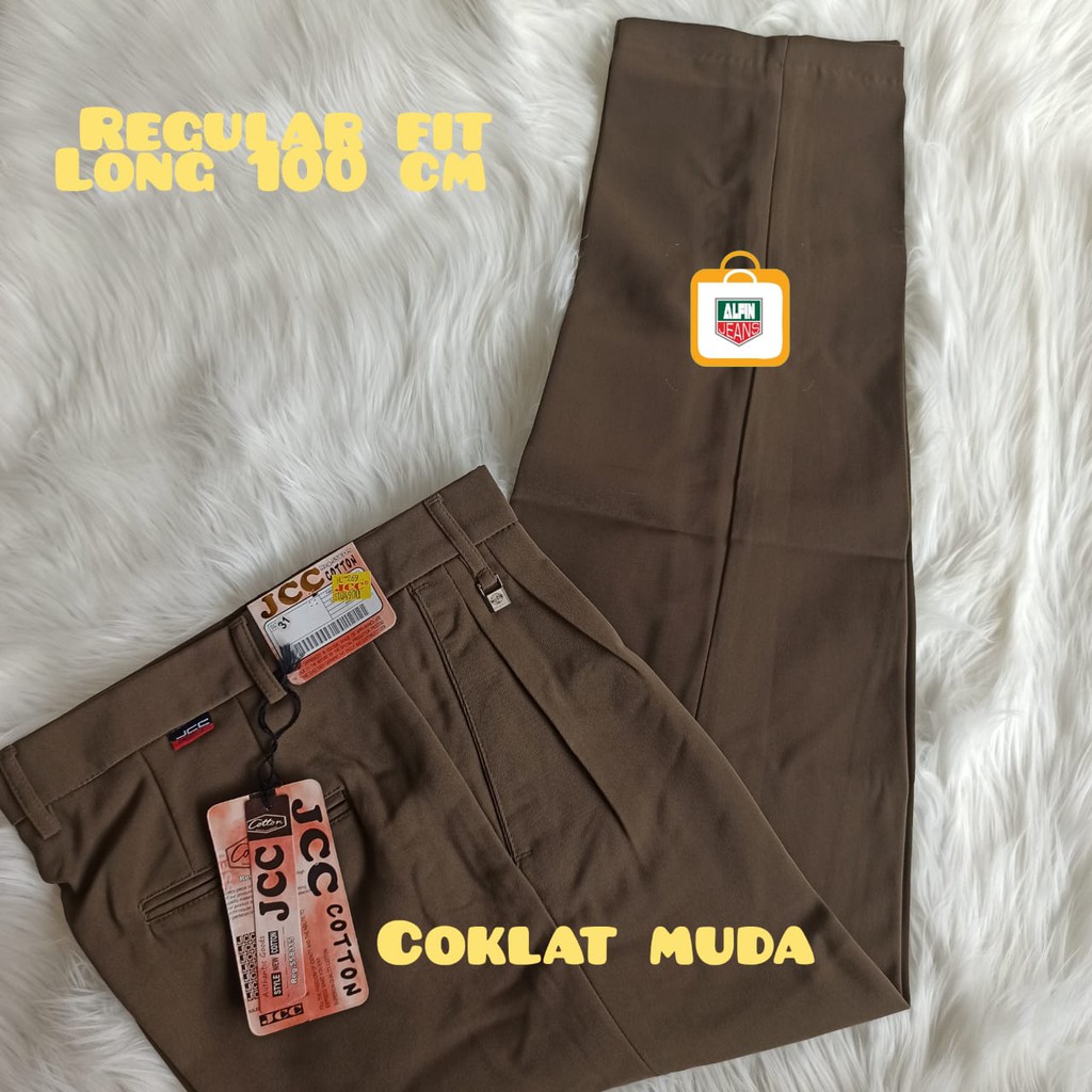 CELANA FORMAL PRIA JCC ORIGINAL REGULAR FIT MOCCA