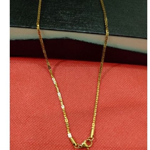 Kalung Titanium Pria Model Silet ANTI KARAT