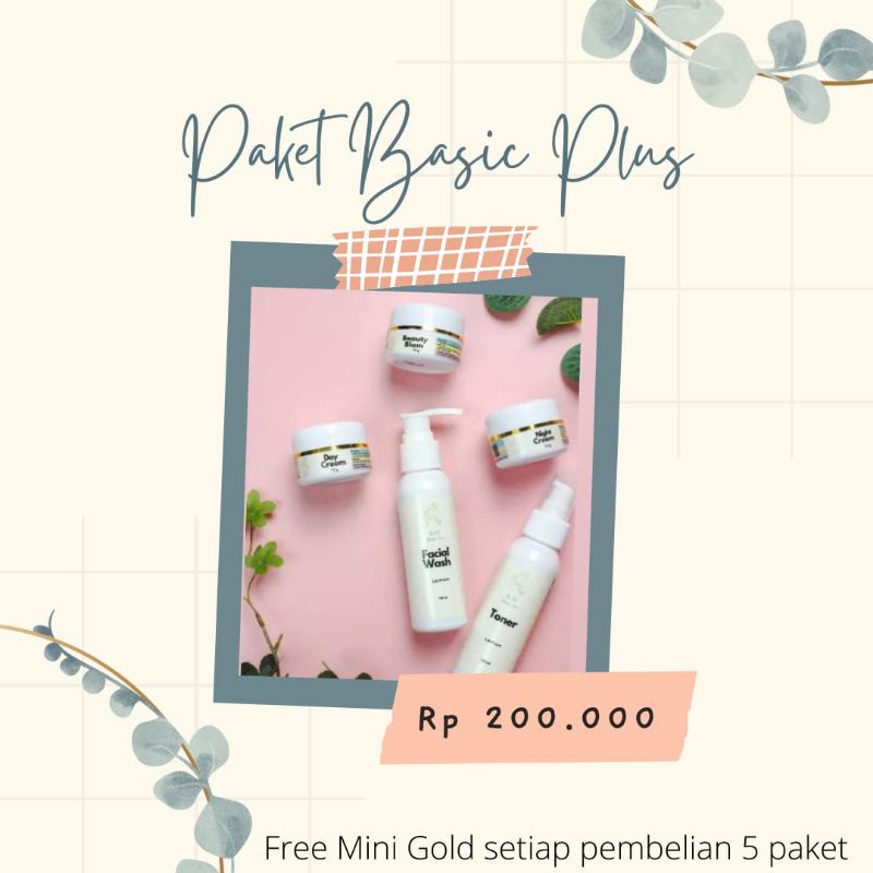 PAKET BASIC PLUS/Skincare Bpom/paket skincare