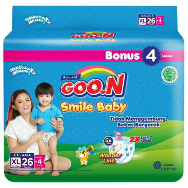 Diaper Pants anak Goon Smile baby ukuran Xl 26