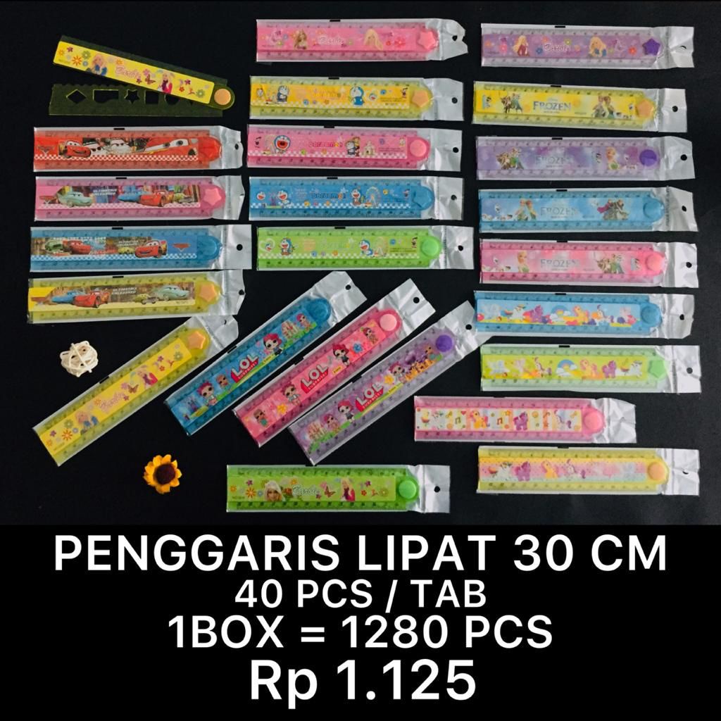 

WS99 - PENGGARIS LIPAT 30 CM KARAKTER KARTUN UNIK DAN LUCU