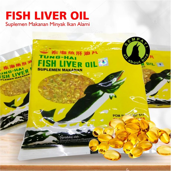 Fish Liver Oil Tunghai Tung Hai Minyak Ikan Vitamin Burung Untuk Lovebird Kenari Kacer Dll