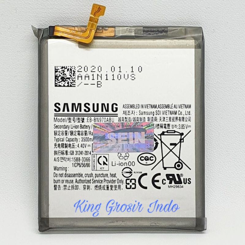 Baterai Samsung Galaxy Note 10 Original 100% Battery Batre