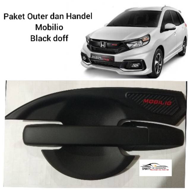 outer dan cover handel mobilio black Doff 4pintu