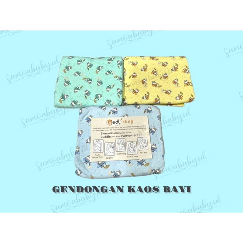 EDL Kain Gendong Bayi Motif / Gendongan Baby Newborn / GEOS Bayi Murah