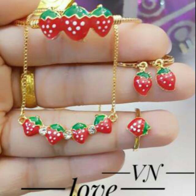 Xuping set perhiasan lapis emas 24k 1845