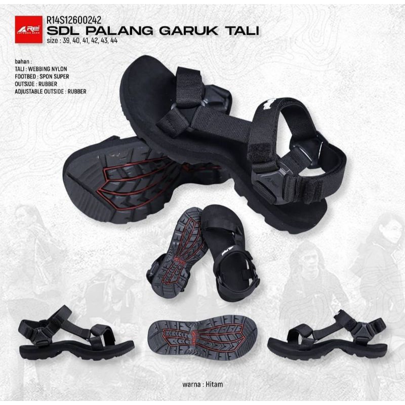 SANDAL GUNUNG TREKKING REI GARUK TALI PALANG AREI OUTDOORGEAR 100% ORIGINAL