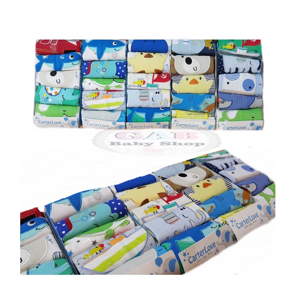 Kaos Bayi CarterLove Tangan Pendek 5in1 / Ecer Satuan