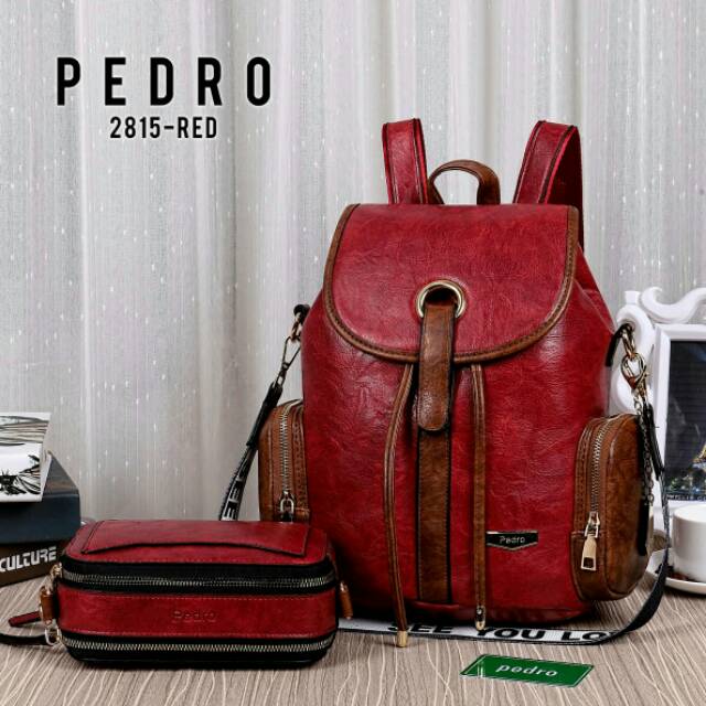 Tas ransel wanita PEDRO import murah | shelaashop 🎒