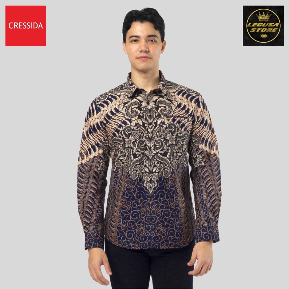 ORIGINAL Kemeja Cowok Cressida Lengan Panjang Slim Fit