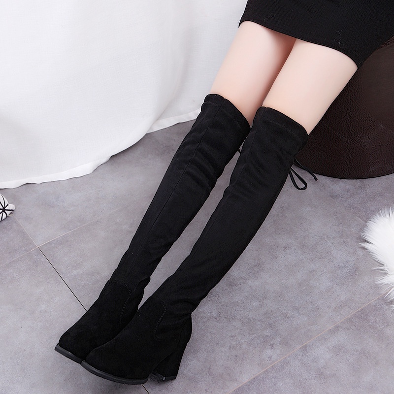 [SEPATU.IMPORT88]  Sepatu Long Boots  Ala Korea Selutut Import Premium Quality DF 583