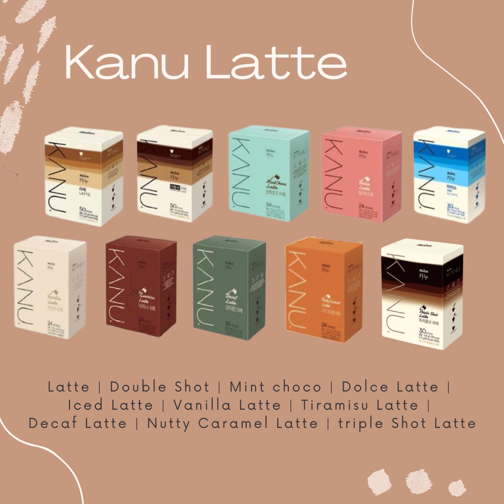 

Kanu Maxim Coffee Semua Rasa All Variant Korea Latte / Vanilla Latte / Tiramisu / Decaf Latte / Mint Choco / Dolce Kopi Sachet Pc