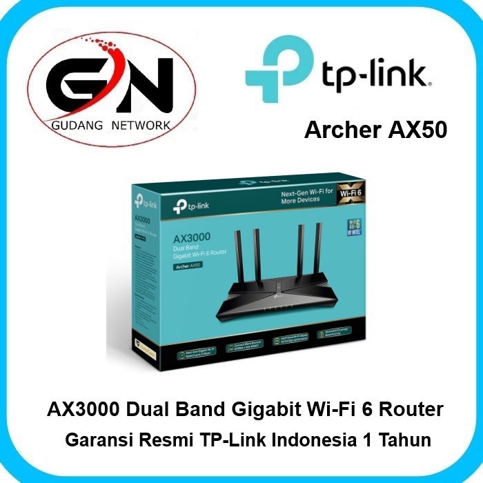 TP-LINK Archer AX50 AX3000 WiFi6 / AX 3000 Wi-Fi 6 Router