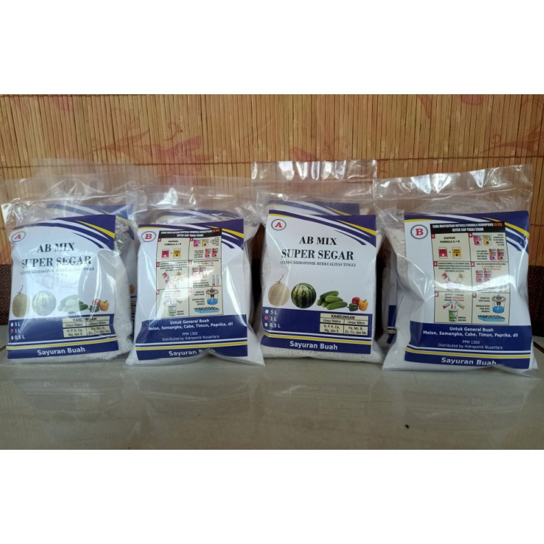 Nutrisi / Pupuk Hidroponik AB MIX BUAH 1 Liter
