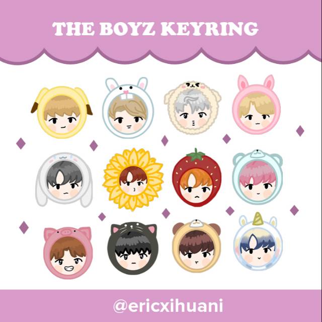 THE BOYZ KEYRING