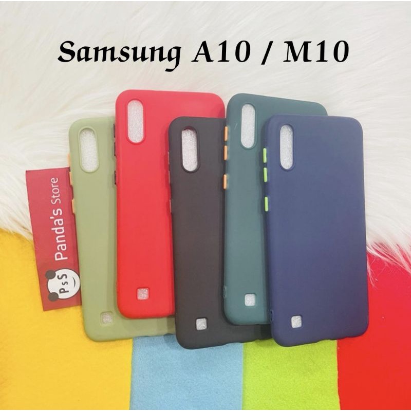 Case Samsung A10, M10 Babycase + Pelindung Kamera, Makaron Full Color (PsS)