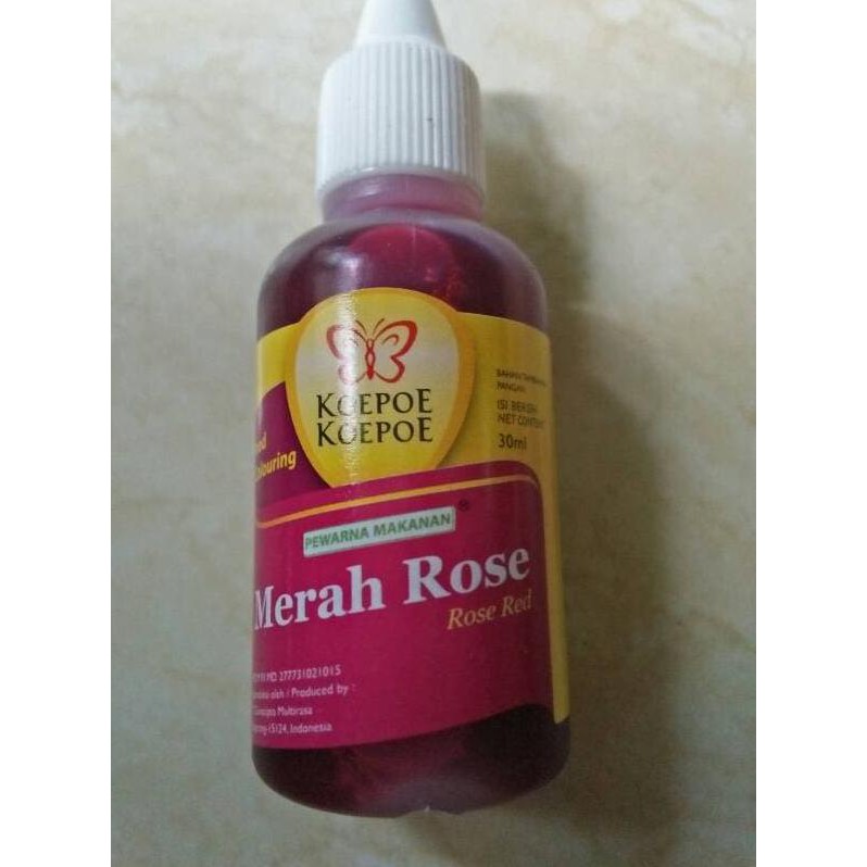

Toko-Bahan-Kue- Pewarna Pink/Merah Rose+Koepoe Koepoe 30Ml+Pewarna Makanan Aman -Terlengkap-