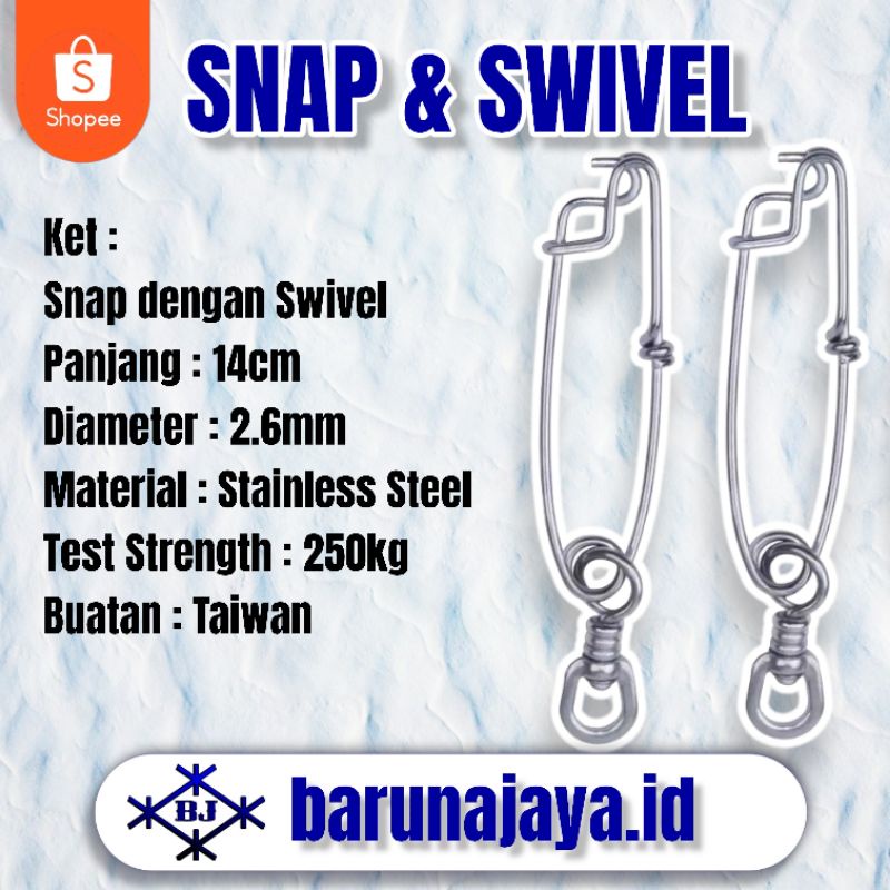 Snap Pancing Tuna Long Line dengan Swivel