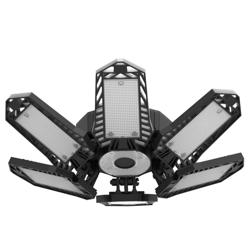 Lampu Garasi 6+1 Leaf Workshop Lighting Soket E26 150W - OBT031 - Black