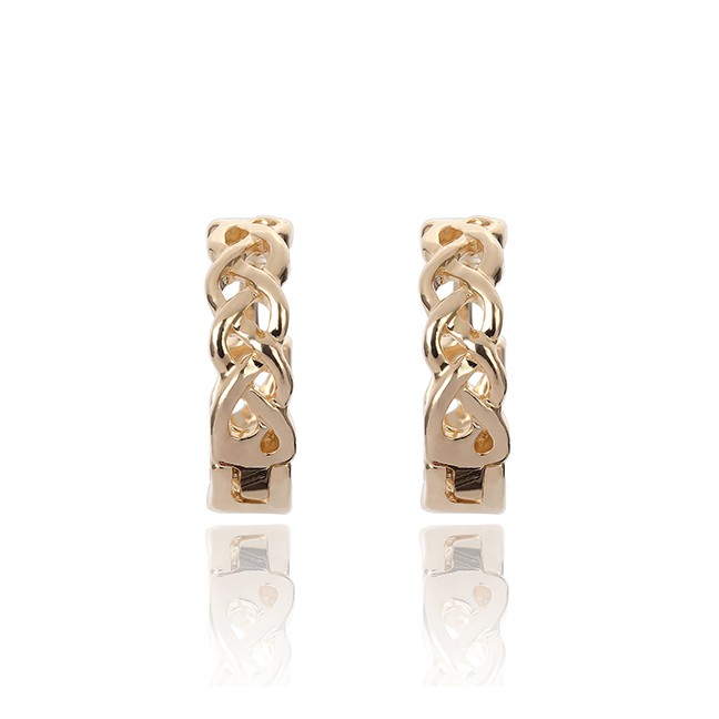 LRC Anting Tusuk Fashion Woven Carved Braided Earrings F4717X