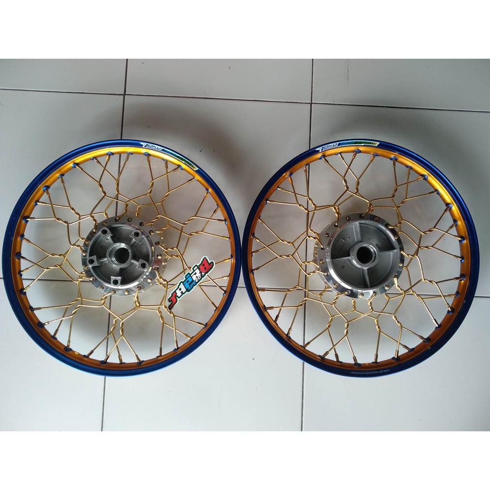 Paketan Velg Setelan Pelintir Vixion New Vixion Old - Sepaket Velg Jari Jari Pelintir Vixion New