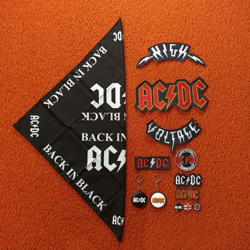 BACKPATCH BORDIR X SLAYER ACDC 1 SET BEST QUALITY