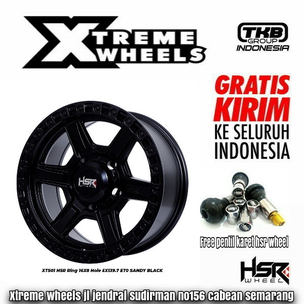 velg offroad ring 15 hsr xts01 untuk taft feroza jimny sidekick escudo