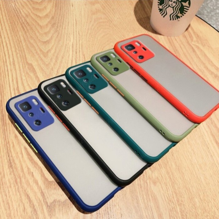 Soft Case Poco X3 GT, F3 GT, Redmi 10, Mi Mix 4 My Choice Aero Color Button Matte