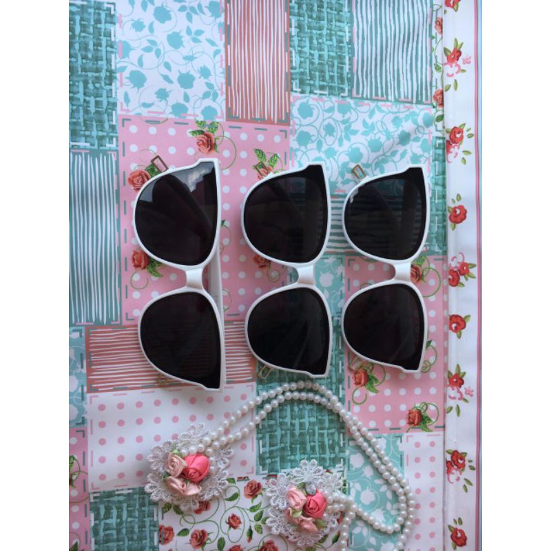 kacamata GM white black