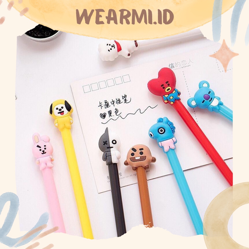 

Ballpoint Bt21 BTS pulpen bolpen hitam- p6