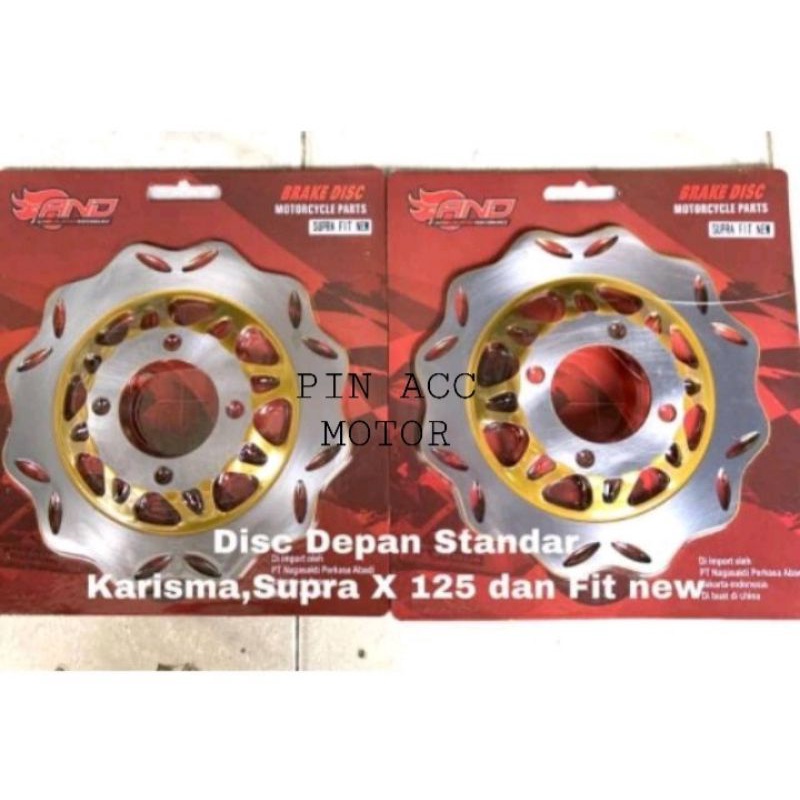 Piringan Cakram Depan Variasi Kharisma KPH supra X 125 dan Fit new 22mm 100% sesuai iklan