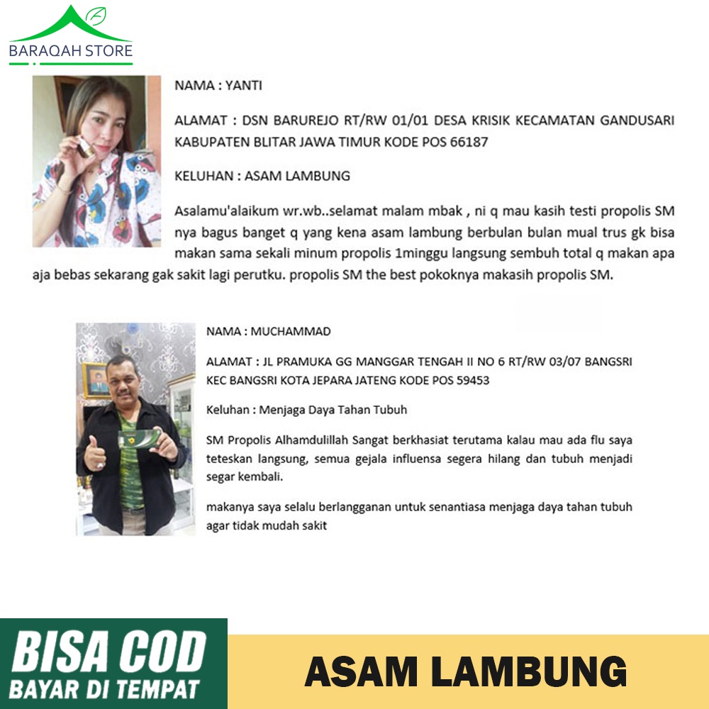 Obat Asam Lambung - Obat Maag Kronis - Obat Infeksi Lambung - PROPOLIS SM Herbal Asli-5