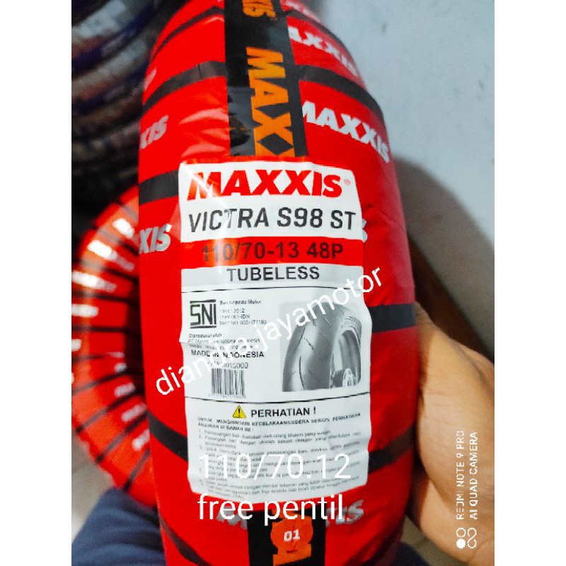 maxxis victra 110/70.13 free pentil ban depan yamaha nmx