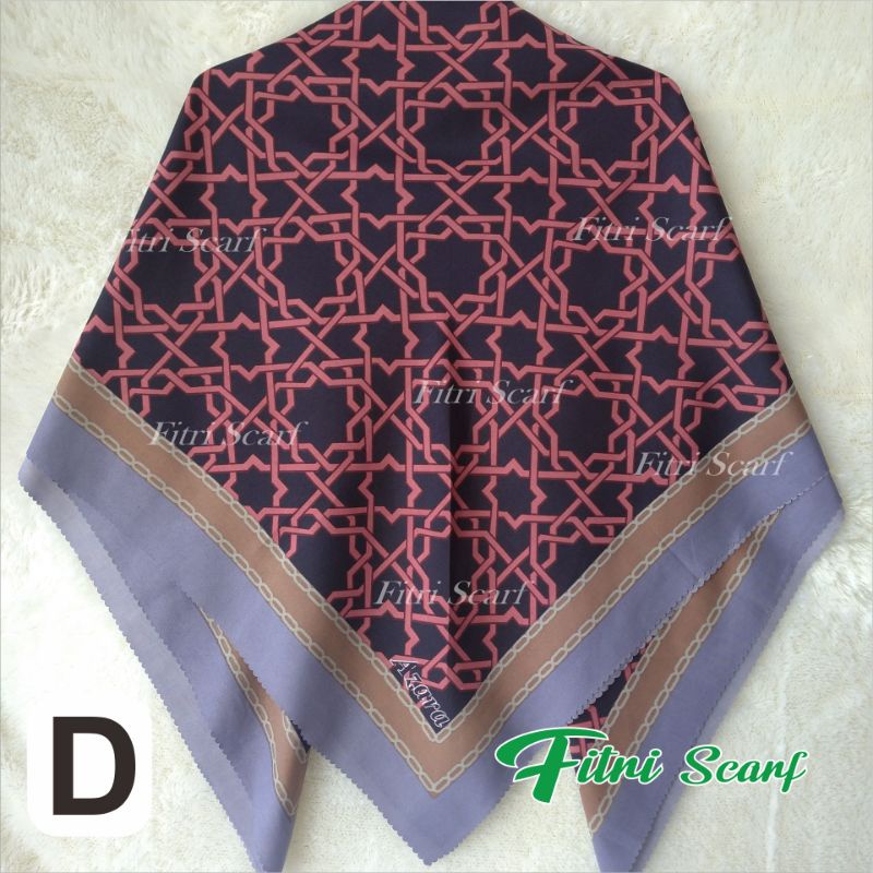 jilbab segi empat motif hijab segi empat motif kerudung segi empat motif azara oscara J 4-D